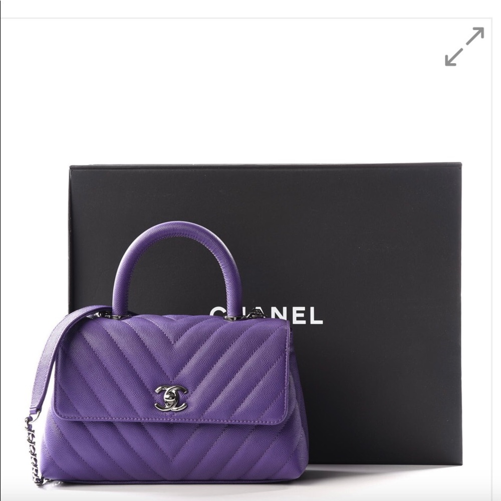 Authentic Chanel chevron bag